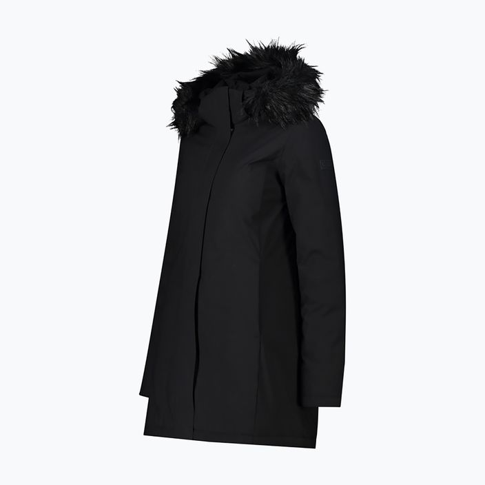 Γυναικείο παλτό CMP με κουκούλα με φερμουάρ και μπουφάν βροχής Μαύρο 32K3196F/U901 2