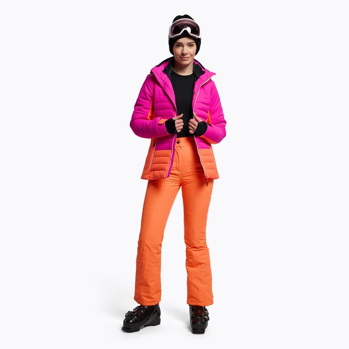 Γυναικείο μπουφάν σκι CMP ροζ και πορτοκαλί 31W0226/H924 2