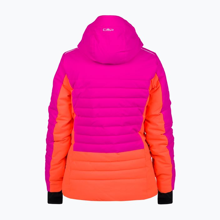 Γυναικείο μπουφάν σκι CMP ροζ και πορτοκαλί 31W0226/H924 12