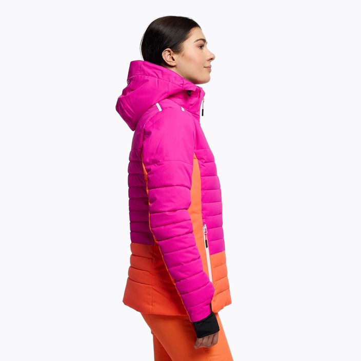 Γυναικείο μπουφάν σκι CMP ροζ και πορτοκαλί 31W0226/H924 3