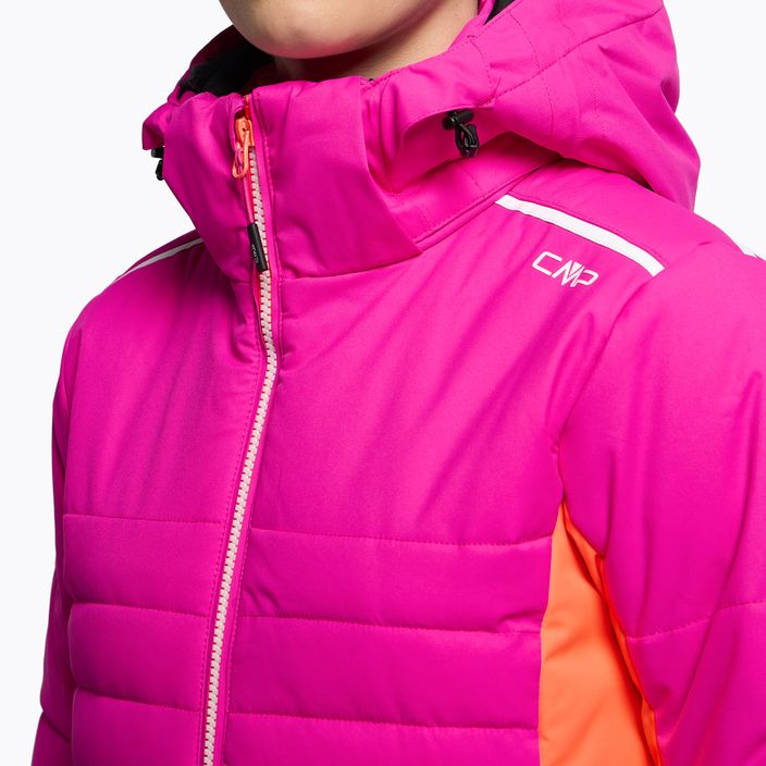 Γυναικείο μπουφάν σκι CMP ροζ και πορτοκαλί 31W0226/H924 6
