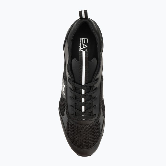 EA7 Emporio Armani Black & White Laces μαύρα/λευκά παπούτσια με κορδόνια 5