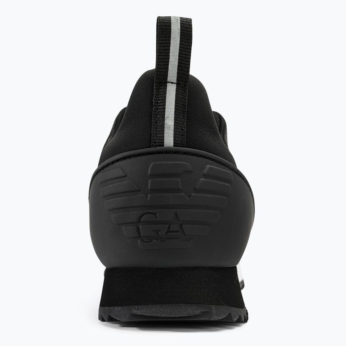 EA7 Emporio Armani Black & White Laces μαύρα/λευκά παπούτσια με κορδόνια 6