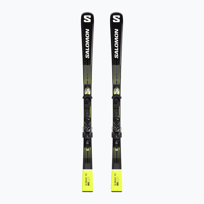 Salomon S Max 10 + M11 GW downhill σκι μαύρο/κίτρινο L47055700
