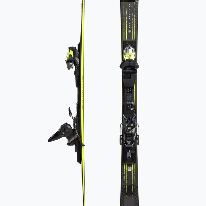Salomon S Max 10 + M11 GW downhill σκι μαύρο/κίτρινο L47055700 5