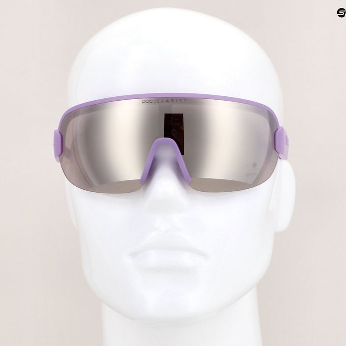 Γυαλιά ποδηλάτου POC Aim purple quartz translucent/clarity road silver 6