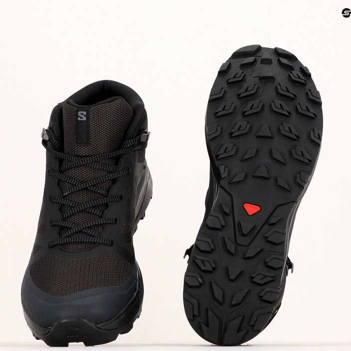 Salomon Outrise Mid GTX ανδρικές μπότες πεζοπορίας μαύρες L47143500 19