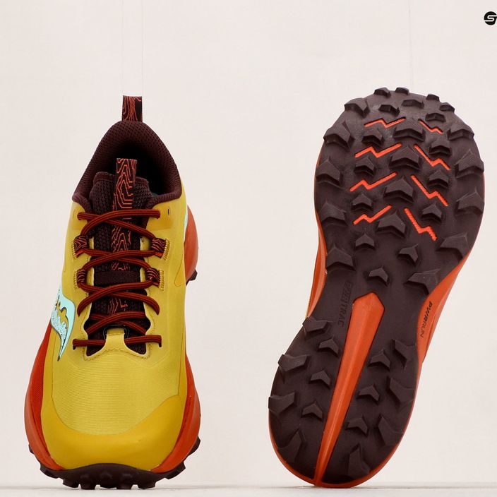 Γυναικεία παπούτσια τρεξίματος Saucony Peregrine 13 κίτρινο-πορτοκαλί S10838-35 18