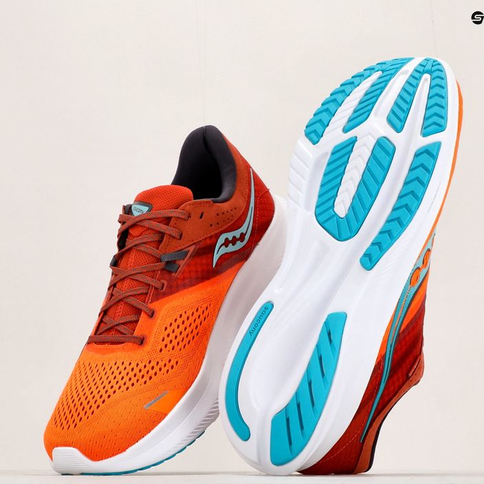 Saucony Ride 16 ανδρικά παπούτσια για τρέξιμο πορτοκαλί-κόκκινο S20830-25 18
