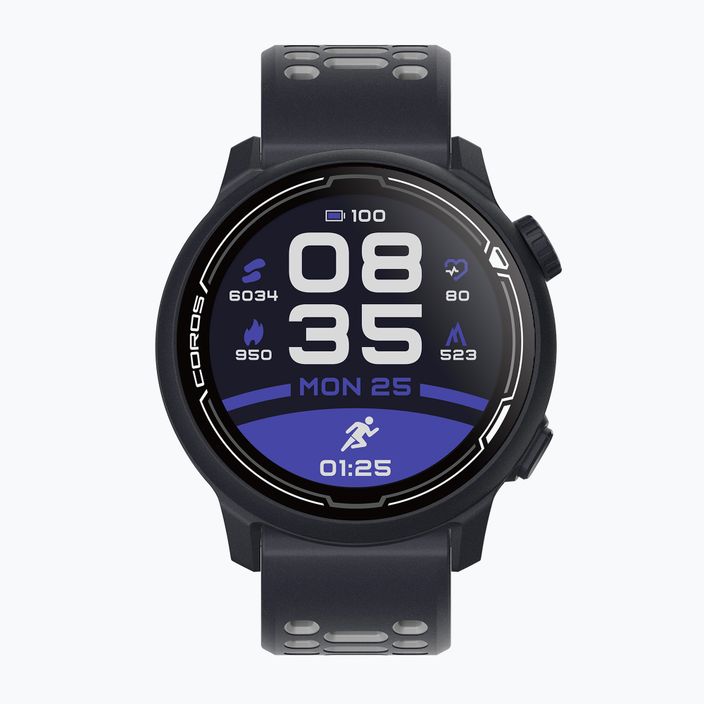 COROS PACE 2 Premium GPS σιλικόνης σιλικόνης μαύρο WPACE2-NVY ρολόι