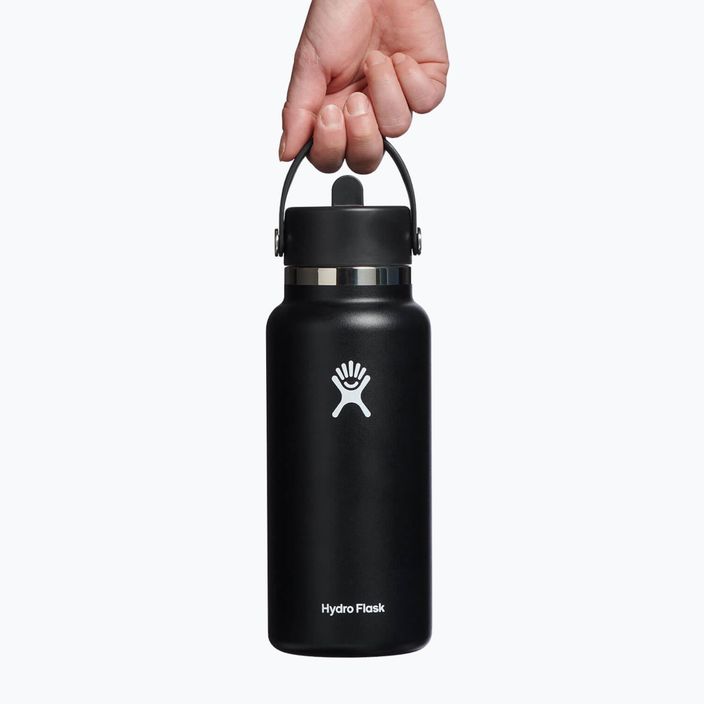 Θερμικό μπουκάλι Hydro Flask Wide Flex Straw 945 ml μαύρο W32BFS001 3