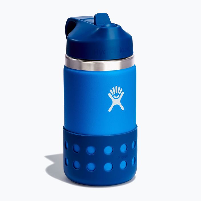 Hydro Flask Καπάκι με καλαμάκι και μπότα με ευρύ στόμιο 355 ml θερμικό μπουκάλι μπλε W12BSWBB445 2