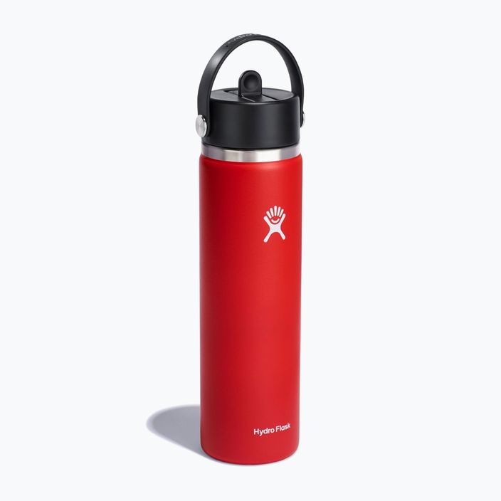 Θερμικό μπουκάλι Hydro Flask Wide Flex Straw 710 ml κόκκινο W24BFS612 2