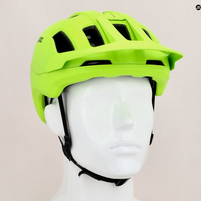 Κράνος ποδηλάτου POC Axion fluorescent yellow/green matt 11