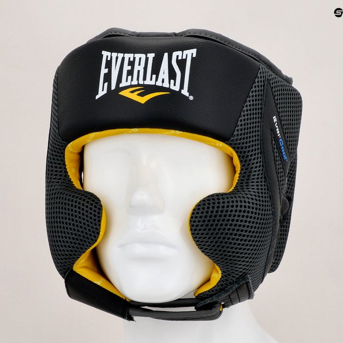 Everlast C3 Evercool Pro Premium Leather κράνος πυγμαχίας μαύρο EV3711 7