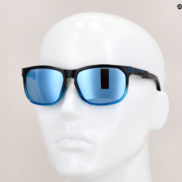 Rudy Project Soundrise μαύρα γυαλιά ηλίου με κρύσταλλο αζούρ γυαλιστερό/πολυεστιακό πάγο SP1368420011 12