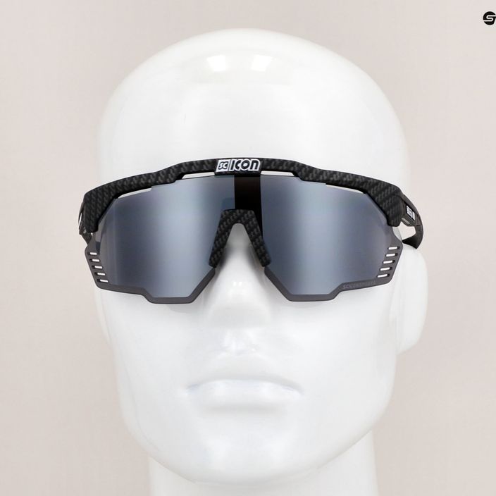 Γυαλιά ηλίου SCICON Aeroshade Kunken carbon matt/scnpp multimirror silver EY31081200 8