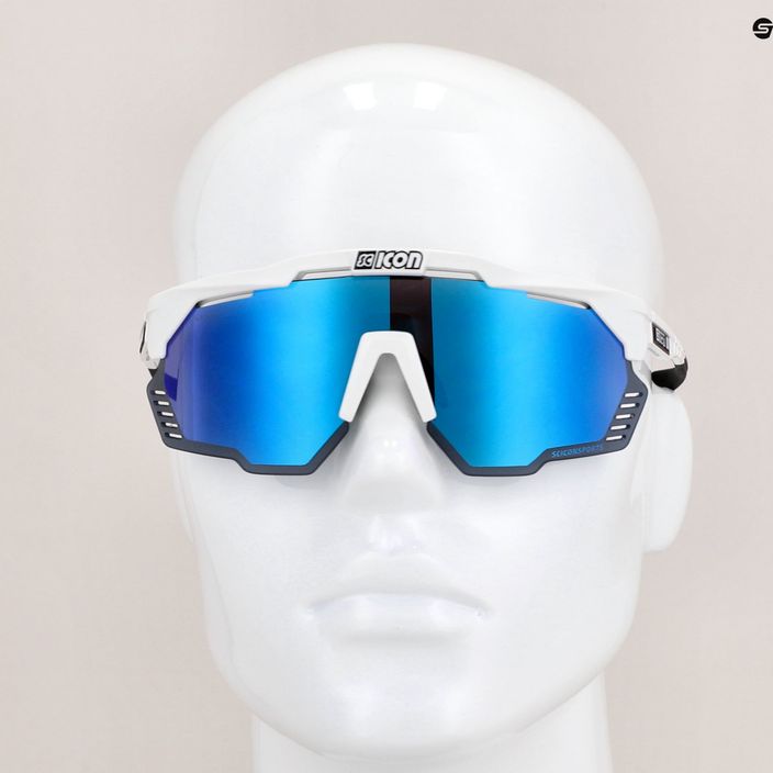 SCICON Aeroshade Kunken λευκό γυαλιστερό/scnpp πολυκαθαρό μπλε ποδηλατικά γυαλιά EY31030800 9