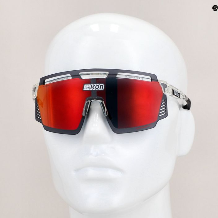 SCICON Aerowatt crystal gloss/scnpp γυαλιά ποδηλασίας πολλαπλών καθρεφτών κόκκινο EY37060700 8