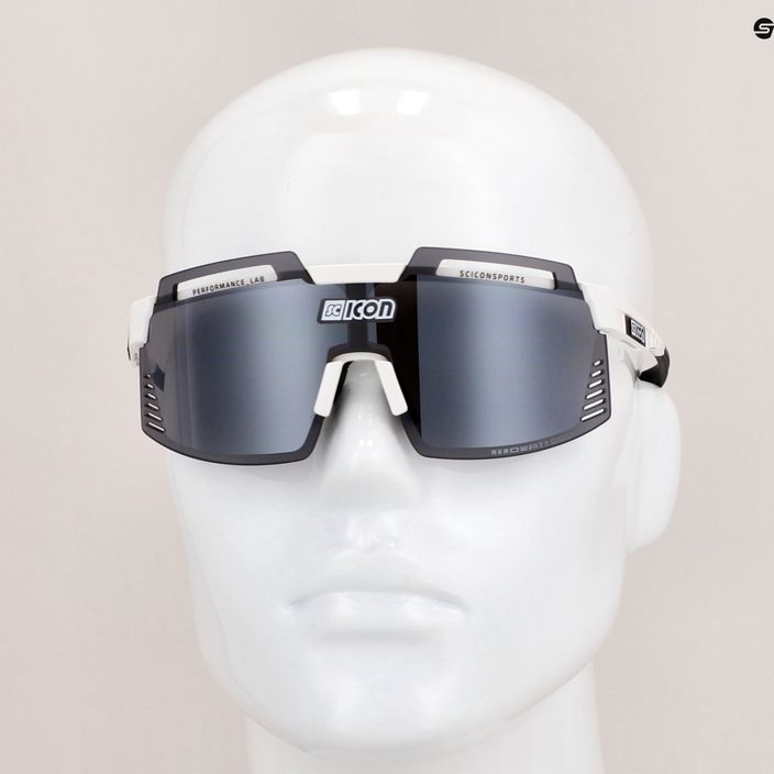 SCICON Aerowatt Foza γυαλιά ποδηλασίας λευκό γυαλιστερό/scnpp πολυκαθαρό ασημί EY38080800 8