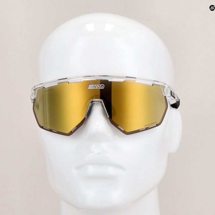SCICON Aerowing Crystal Gloss/Scnpp Multimirror Bronze γυαλιά ποδηλασίας 9