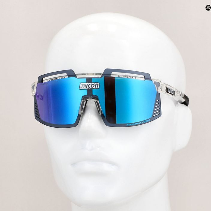 SCICON Aerowatt Foza crystal gloss/scnpp γυαλιά ποδηλασίας πολλαπλών καθρεφτών μπλε EY38030700 8