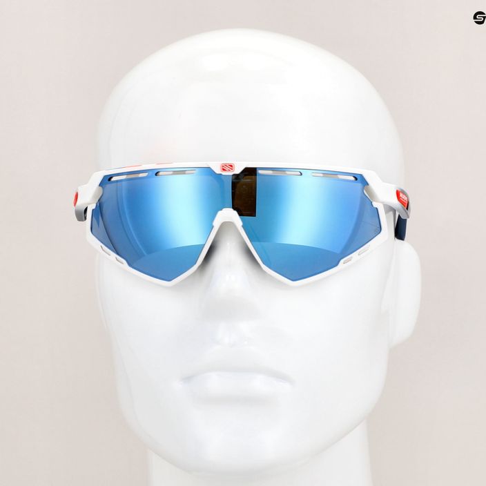 Rudy Project Defender λευκό γυαλιστερό / ξεθωριασμένο μπλε / γυαλιά ποδηλασίας πάγου με πολλαπλά λέιζερ SP5268690020 9