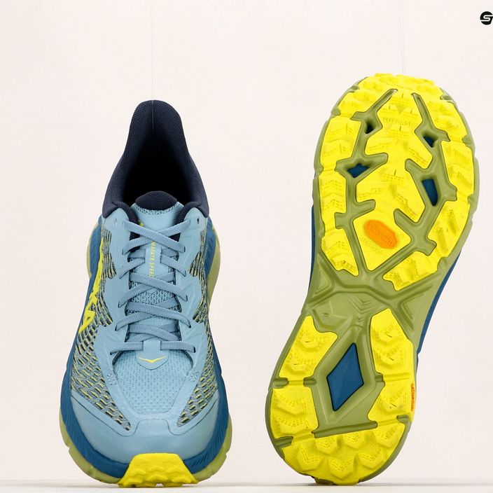 HOKA ανδρικά παπούτσια για τρέξιμο Mafate Speed 4 μπλε/κίτρινο 1129930-SBDCT 18