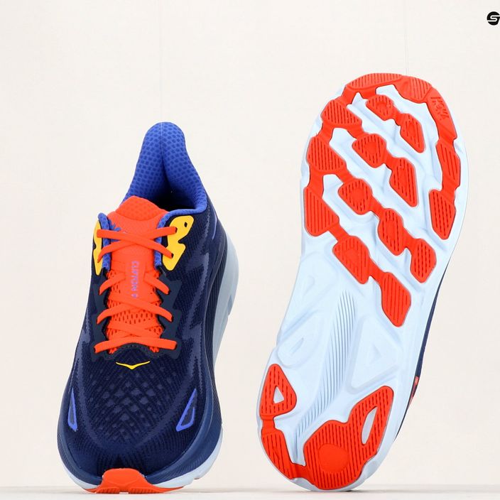 HOKA ανδρικά παπούτσια για τρέξιμο Clifton 9 μπλε 1127895-BBDGB 12