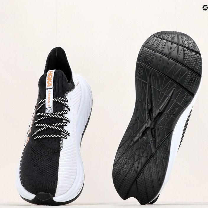 HOKA ανδρικά παπούτσια για τρέξιμο Carbon X 3 μαύρο και λευκό 1123192-BWHT 14