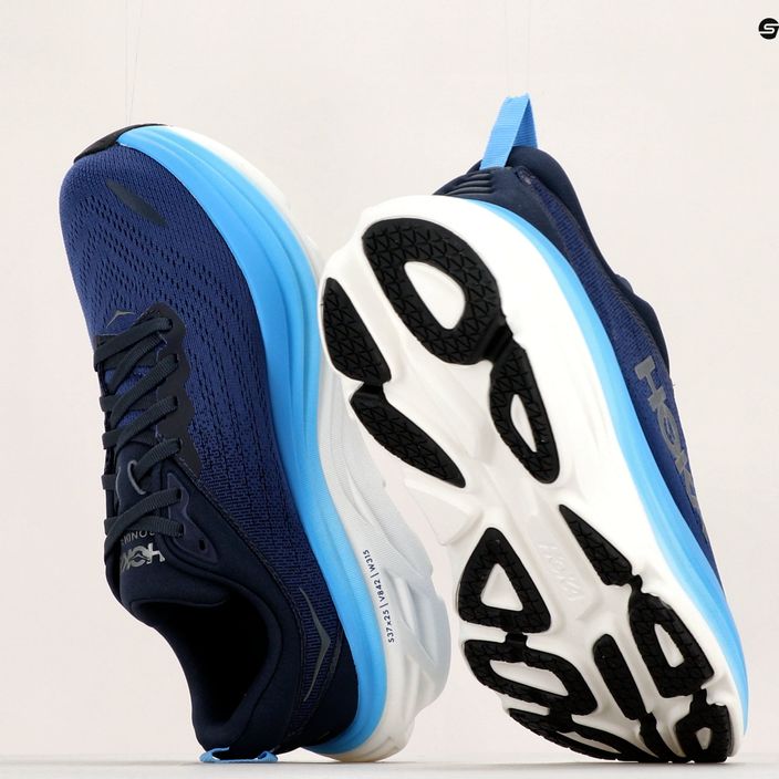 HOKA Bondi 8 ανδρικά παπούτσια για τρέξιμο μπλε 1123202-OSAA 12