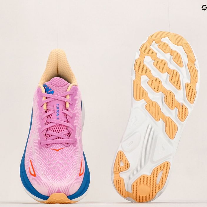 Γυναικεία παπούτσια για τρέξιμο HOKA Clifton 9 ροζ 1127896-CSLC 12
