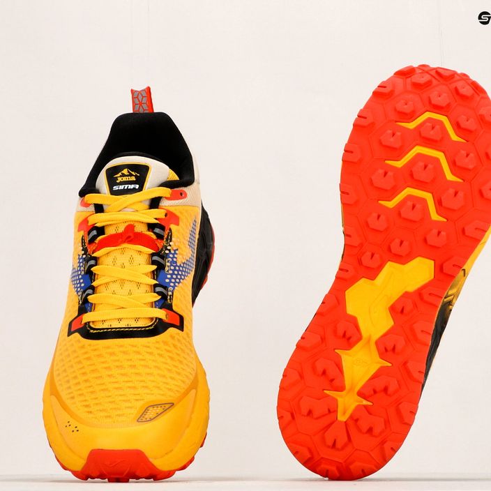 Joma Tk.Sima 2328 ανδρικά παπούτσια για τρέξιμο κίτρινο και μαύρο TKSIMS2328 14