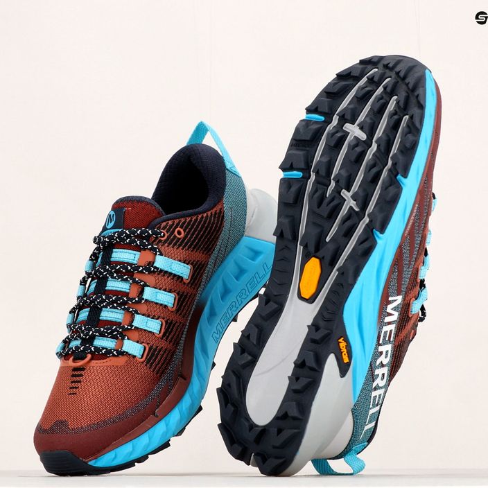 Merrell Agility Peak 4 γυναικεία παπούτσια για τρέξιμο μπορντό-μπλε J067546 19
