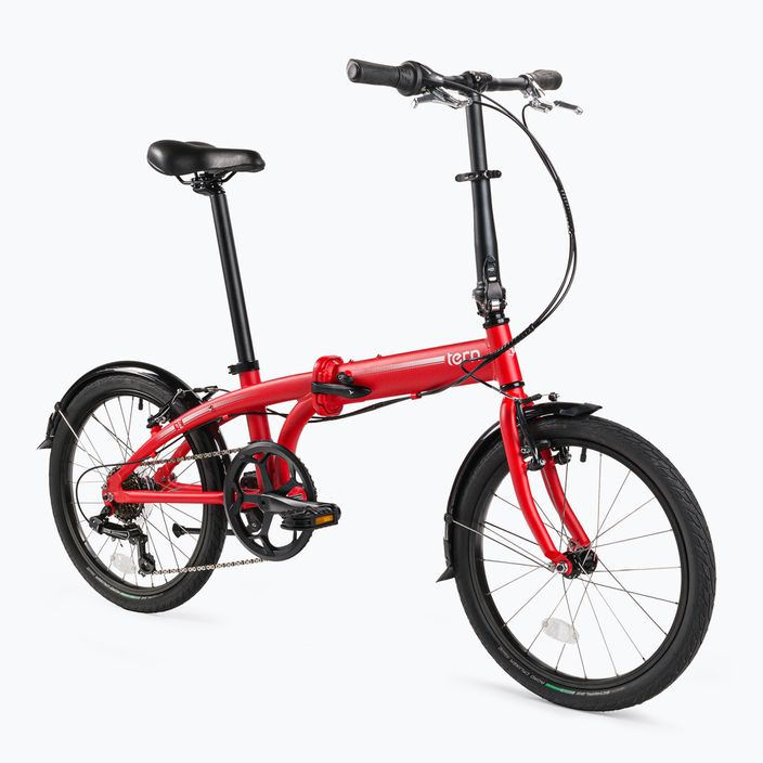 Πτυσσόμενο ποδήλατο πόλης Tern κόκκινο LINK B7 2