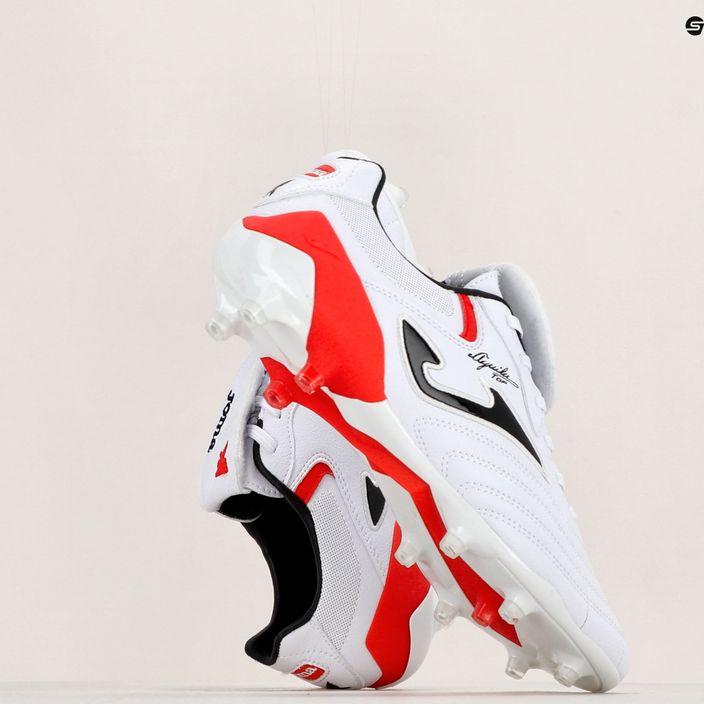 Joma Aguila Cup FG ανδρικά ποδοσφαιρικά παπούτσια λευκό/κόκκινο 18