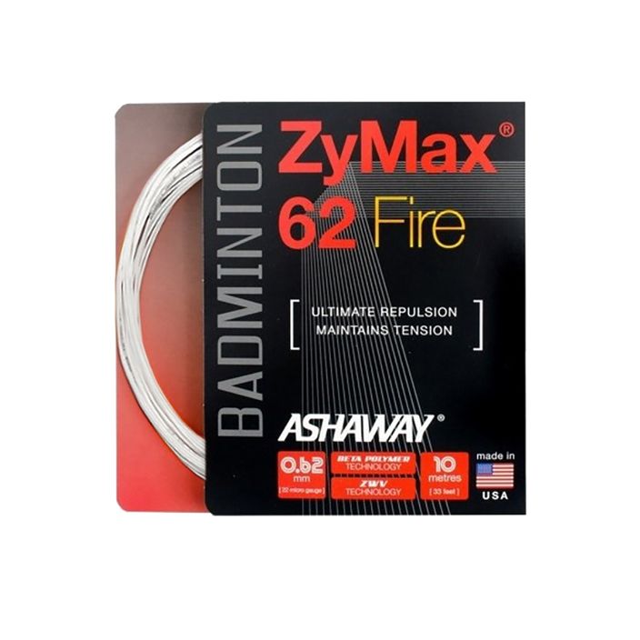 ASHAWAY ZyMax 62 Fire χορδή μπάντμιντον - σετ λευκό 2