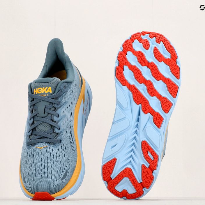 HOKA ανδρικά παπούτσια για τρέξιμο Clifton 8 ανοιχτό γκρι 1119393-GBMS 12