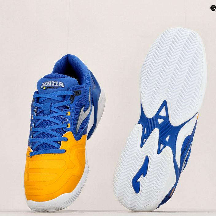 Joma T.Set Padel ανδρικά παπούτσια τένις μπλε και πορτοκαλί TSETS2304P 14