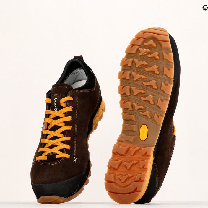 AKU ανδρικές μπότες πεζοπορίας Bellamont III Suede GTX καφέ και κίτρινο 504.3-222-7 13