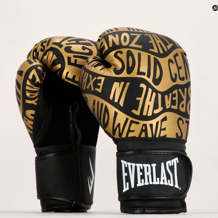 Everlast Spark μαύρα/χρυσά γάντια πυγμαχίας EV2150 BLK/GLD 9