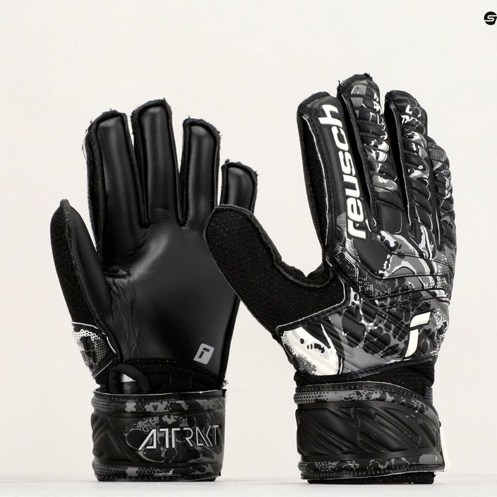 Reusch Attrakt Solid Junior παιδικά γάντια τερματοφύλακα μαύρα 5372515-7700 9