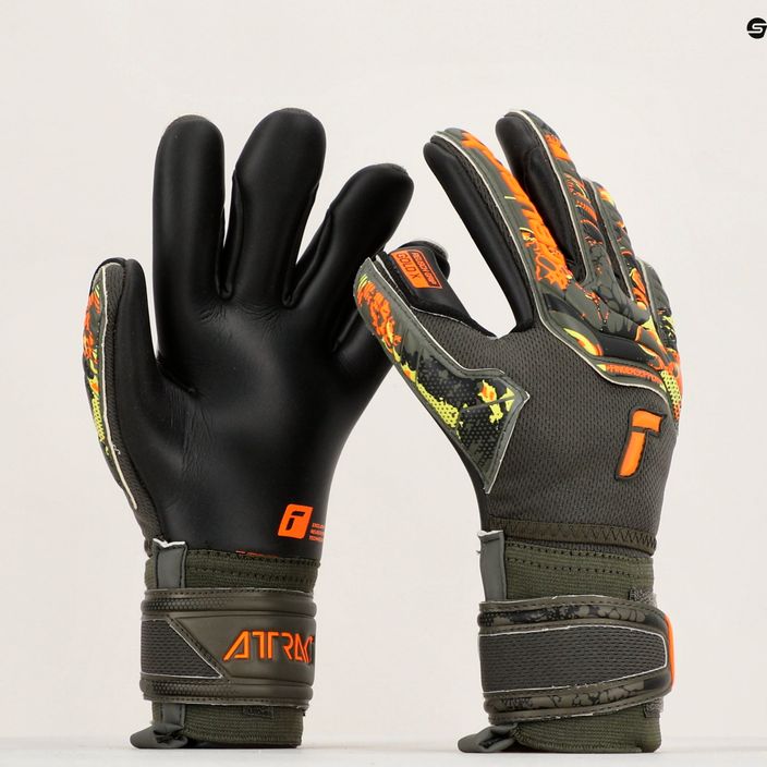 Reusch Attrakt Gold X Finger Support Junior γάντια τερματοφύλακα πράσινα-μαύρα 5372050-5555 11