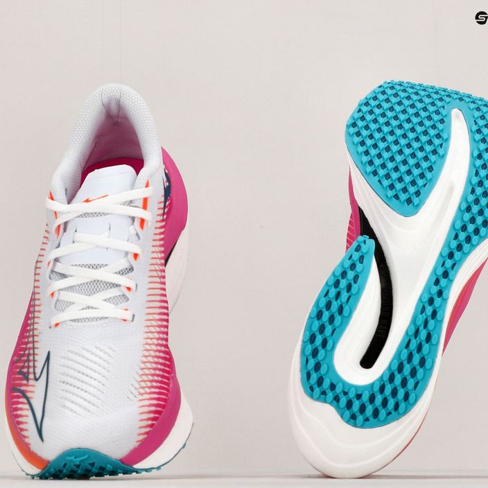 Mizuno Wave Rebellion Pro παπούτσια για τρέξιμο σε λευκό και ροζ J1GD231721 14