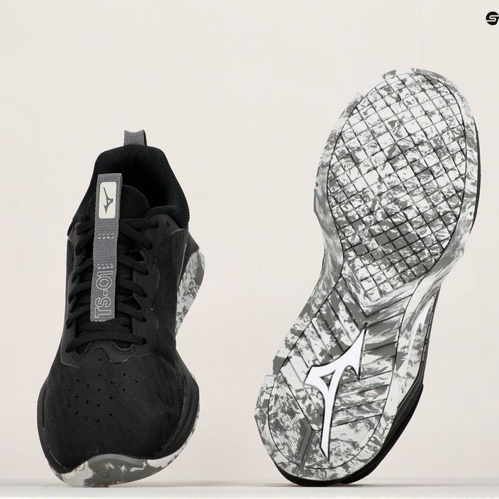 Ανδρικά αθλητικά παπούτσια τρεξίματος Mizuno TS-01 Μαύρο/Λευκό/Quiet Shade 31GC220101 14