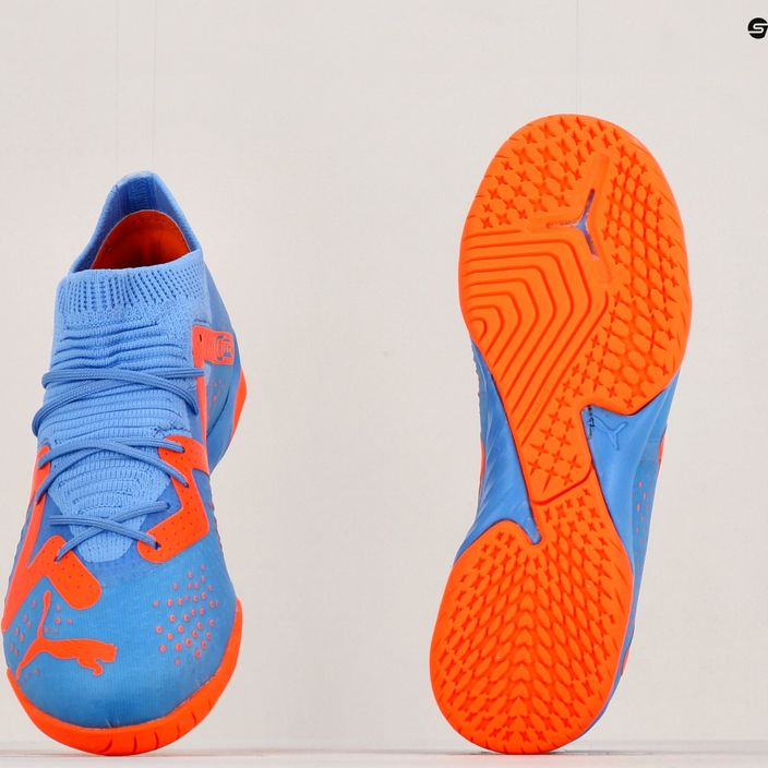 PUMA Future Match IT+Mid JR παιδικά ποδοσφαιρικά παπούτσια μπλε/πορτοκαλί 107198 01 18