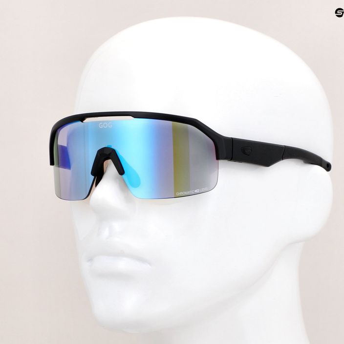 Γυαλιά ποδηλασίας GOG Thor C μαύρο ματ / πολυχρωματικό μπλε E600-1 12
