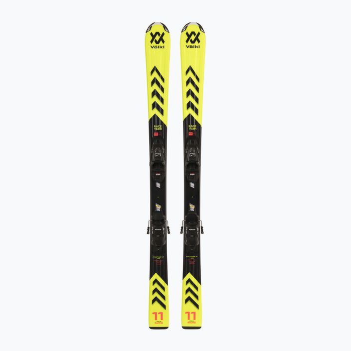 Παιδικά σκι κατάβασης Völkl Racetiger Junior Yellow + 4.5 VMotion Jr κίτρινο/μαύρο 6