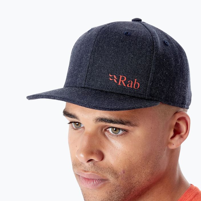 Rab Flatiron Λογότυπο καπέλο μπέιζμπολ μπλε QAB-02-EB-U 6