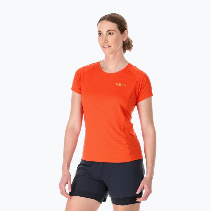 Γυναικείο trekking t-shirt Rab Sonic orange QBL-02